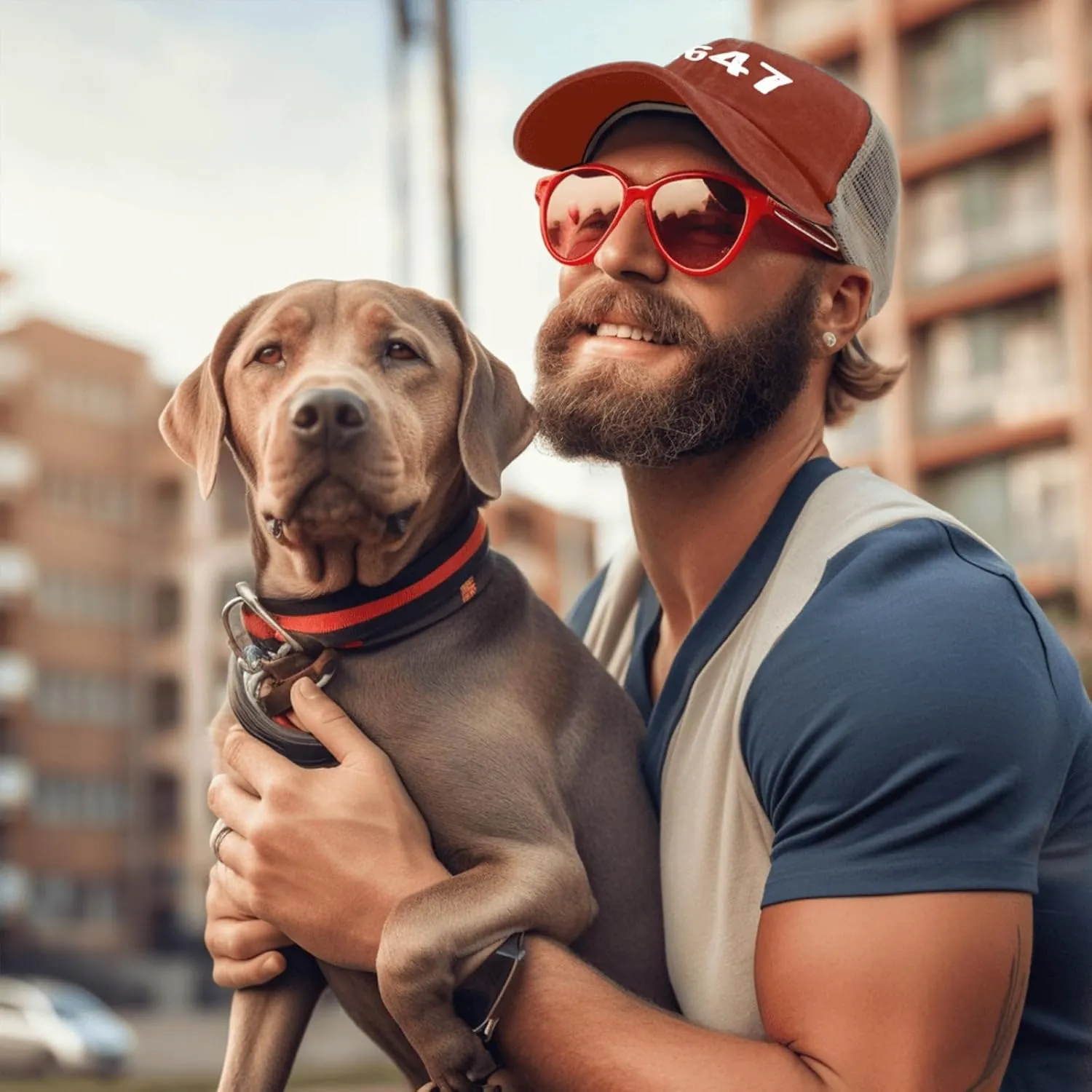 8647 Hat Trucker Hat Men Vintage Mesh Baseball Cap for Summer