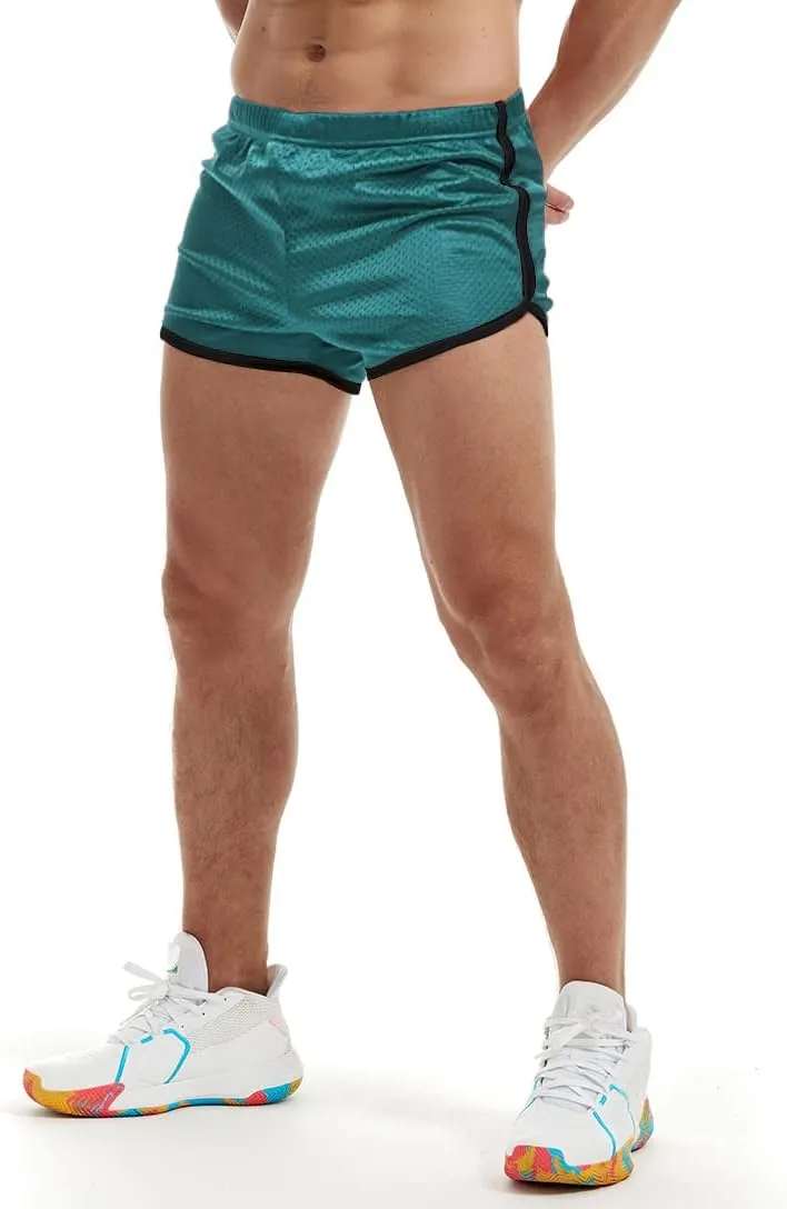 AIMPACT Mens Running Shorts Breathing Workout Gym Booty Short Shorts Sexy