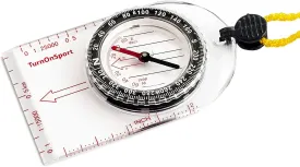 Boy Scout TurnOnSport Orienteering Hiking Compass - Kids, Waterproof & Lightweight, Mini, Survival, Camping Kit