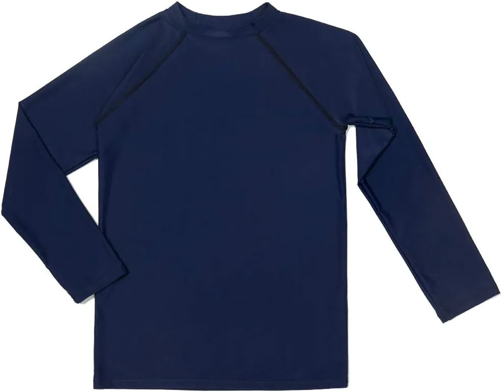 Boys' Long Sleeve Rashguard Swim Shirt Kids Toddler Swimwear Surf Tops UPF 50  Sun Protection