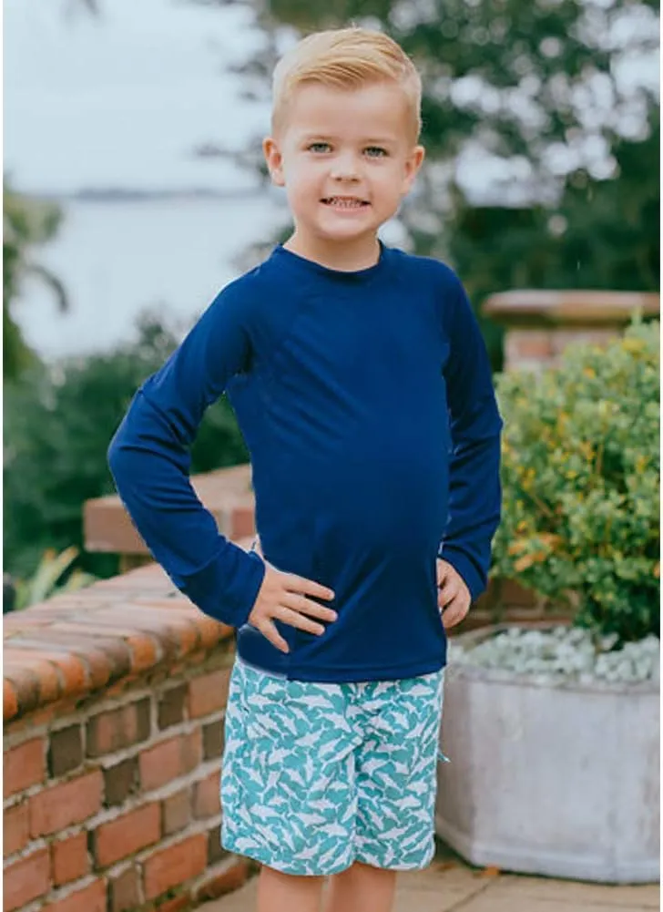 Boys' Long Sleeve Rashguard Swim Shirt Kids Toddler Swimwear Surf Tops UPF 50  Sun Protection