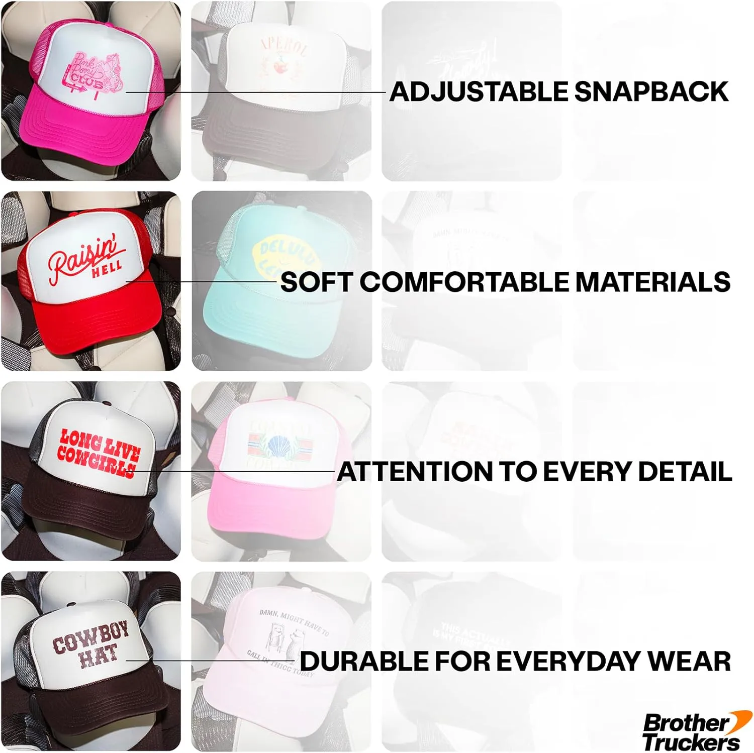 Bride Vintage Trucker Hat | Marriage Wedding Bachelorette | Premium Snapback Baseball Hat for Men & Women