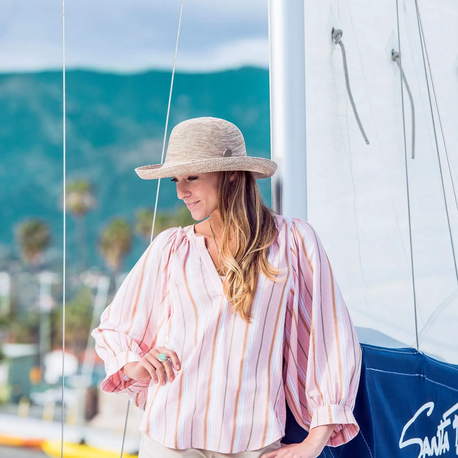 CARKELLA by Wallaroo  Womens Victoria Sun Hat  UPF 50  Sun Protection, Wide Brim, Adjustable Size for Medium Crown Sizes