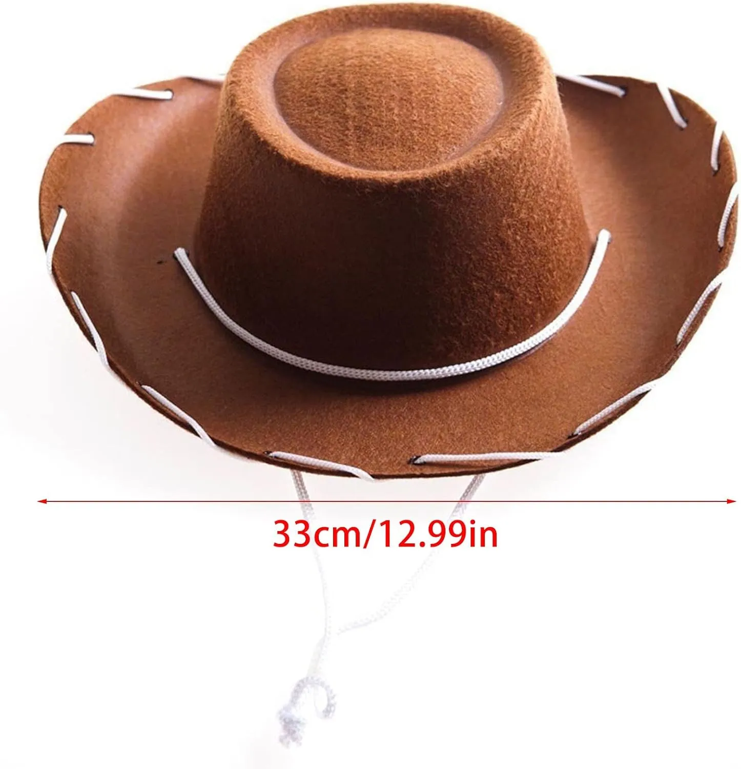 Classic Felt Western Cowboy Cowgirl-Hats for Women Men Fedora Jazz-Hat with Band Outdoor Wide Brim Rodeo Cap