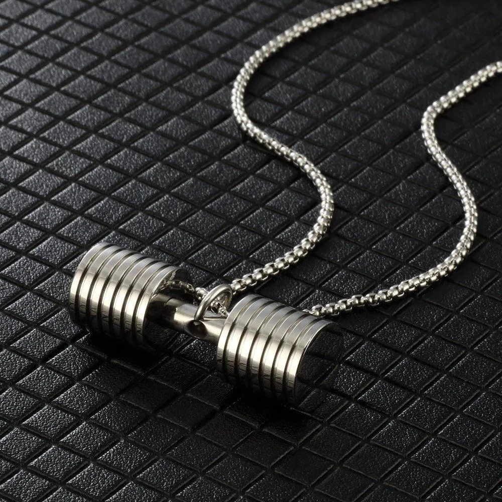 Dumbbell Pendant Necklace: Multi-Piece Key to Fitness