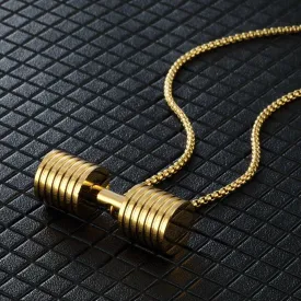 Dumbbell Pendant Necklace: Multi-Piece Key to Fitness