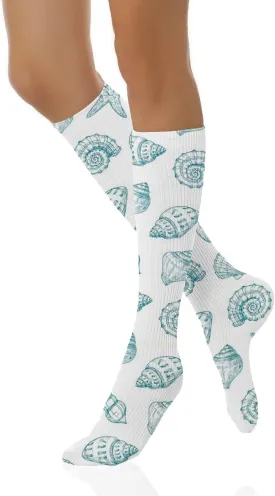 Fashion Compression Socks,Performance Cushioned Athletic Crew Socks for Running,Athletic