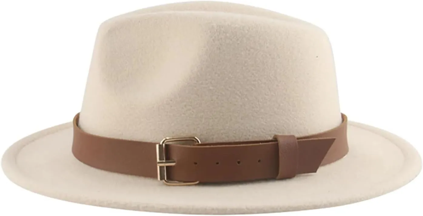 Fedoras Hats for Women Men British Top Hats Kids Child Solid Belt Casual Band Panama Khaki Hat