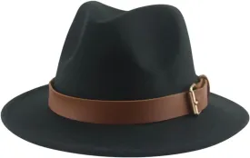 Fedoras Hats for Women Men British Top Hats Kids Child Solid Belt Casual Band Panama Khaki Hat