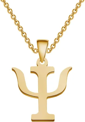 HOLLP Psi Symbol Necklace Bracelet Psychology Psychiatry Psi Symbol Pendant Necklace Bracelet Greek Alphabet Necklace Medical Sign Jewelry