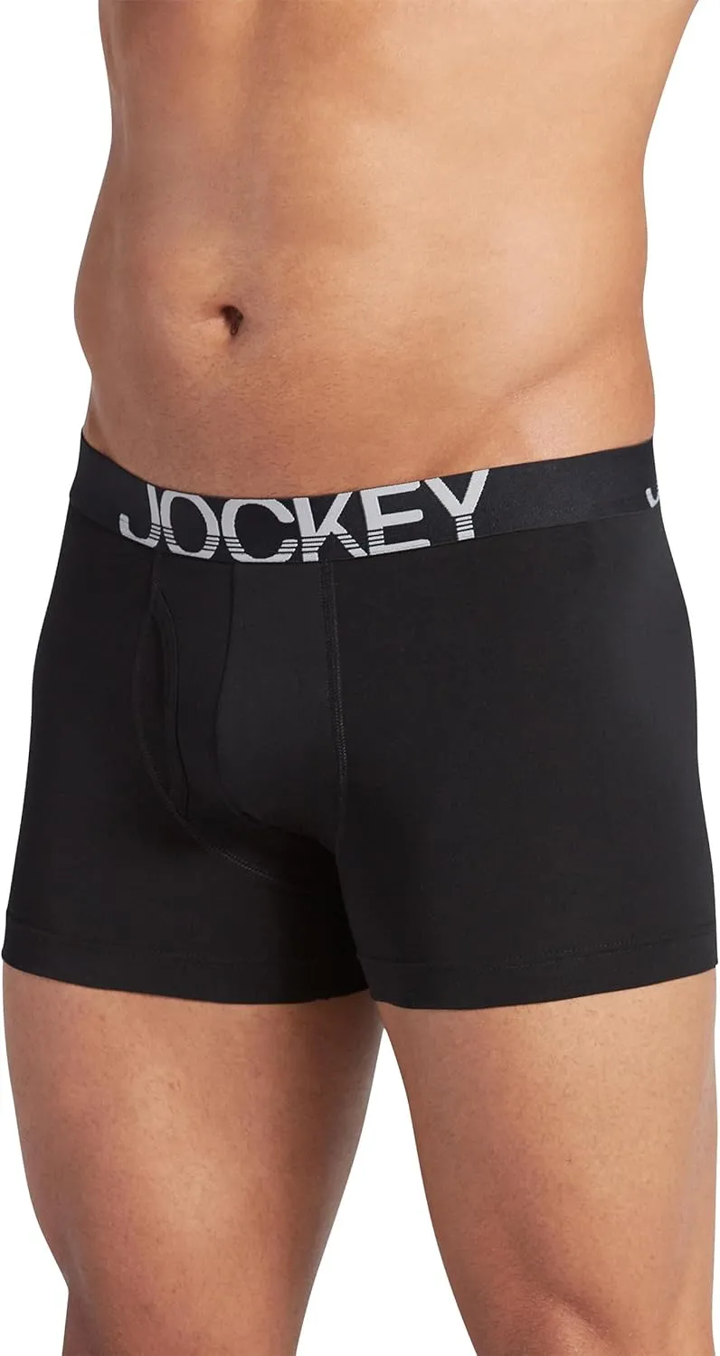 Jockey Men's Underwear ActiveStretch 4" Boxer Brief - 6 Pack