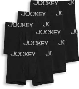 Jockey Men's Underwear ActiveStretch 4" Boxer Brief - 6 Pack