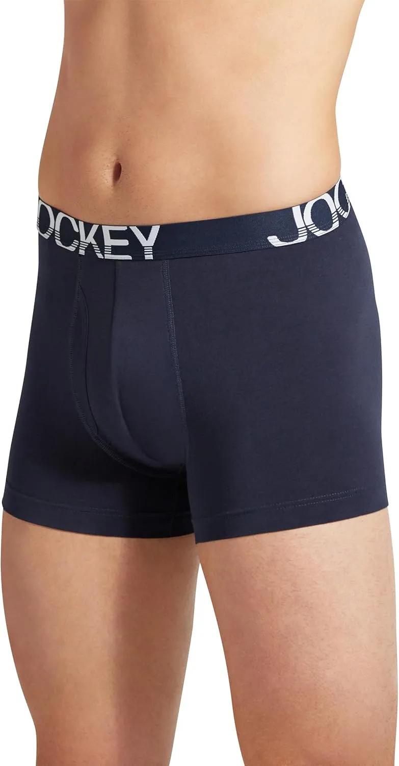 Jockey Men's Underwear ActiveStretch 4" Boxer Brief - 6 Pack