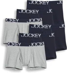 Jockey Men's Underwear ActiveStretch 4" Boxer Brief - 6 Pack