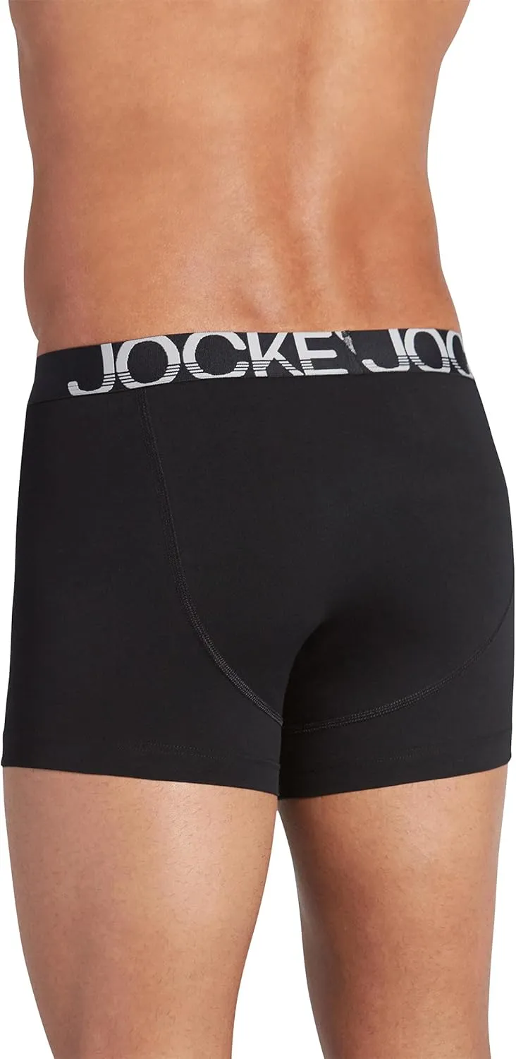 Jockey Men's Underwear ActiveStretch 4" Boxer Brief - 6 Pack