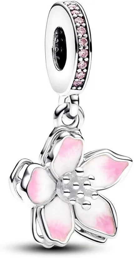 Murano Glass 925 Sterling Silver Charms for Bracelets Dangle Pendant Beads, Round Charms fit for Pandora Bracelet for Mother's Day Christmas Birthday Gift