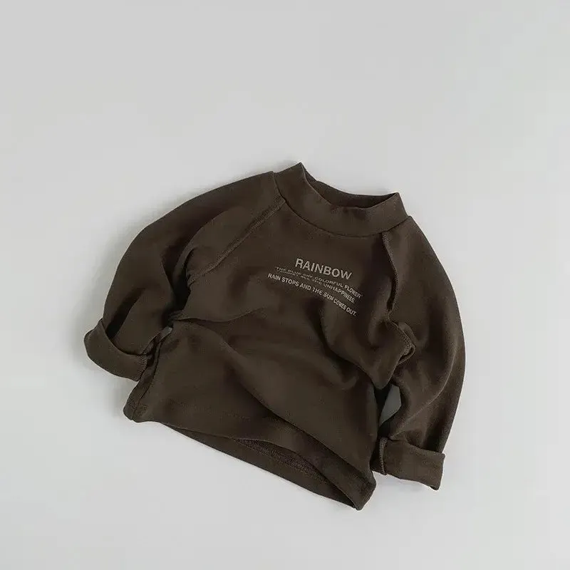 'RAINBOW' Long Sleeve Fleece Top
