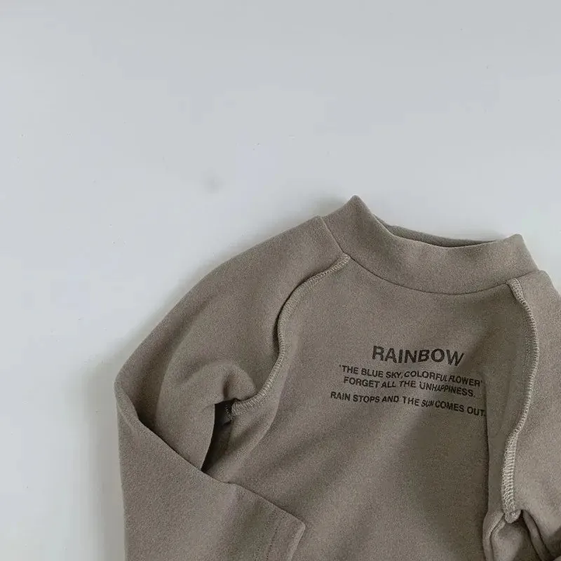 'RAINBOW' Long Sleeve Fleece Top