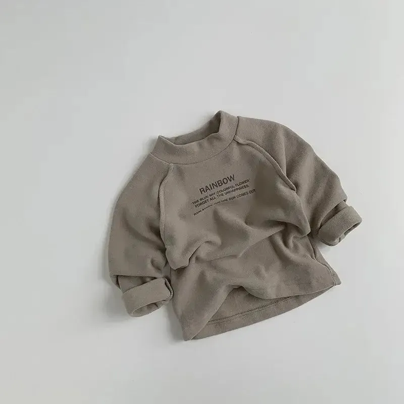 'RAINBOW' Long Sleeve Fleece Top