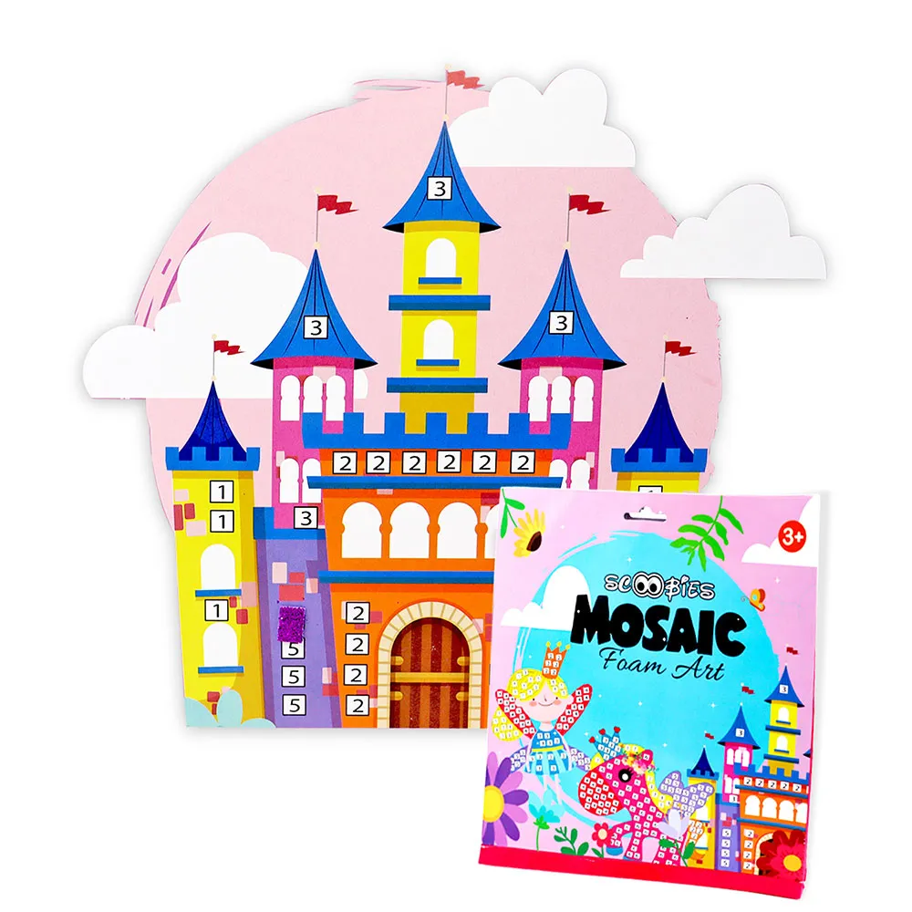 Scoobies Glitter Mosaic Art Sets - Pink