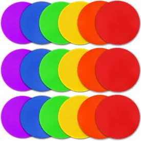 spot Markers Non-Slip Rubber Agility Markers for Football, Basketball Training Markers, Dance Practice and Drills with Flat Cones Points 18Pack of 9 in