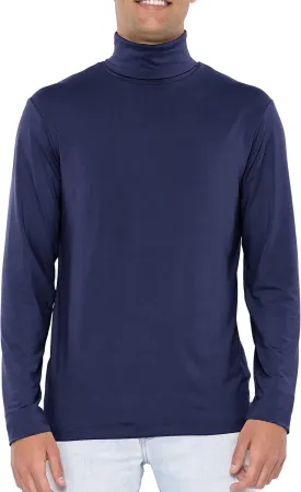 STRETCH IS COMFORT Mens Oh So Soft Luxe Long Sleeve Stretch Turtleneck