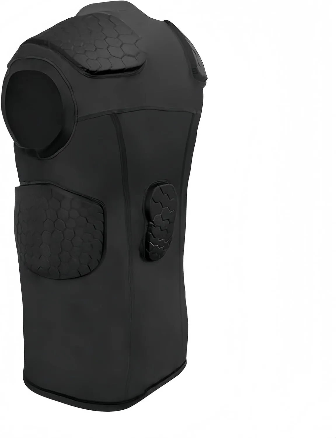 Topeter Mens Padded Compression Shirts with Chest, Rib, Shoulder & Back Protector