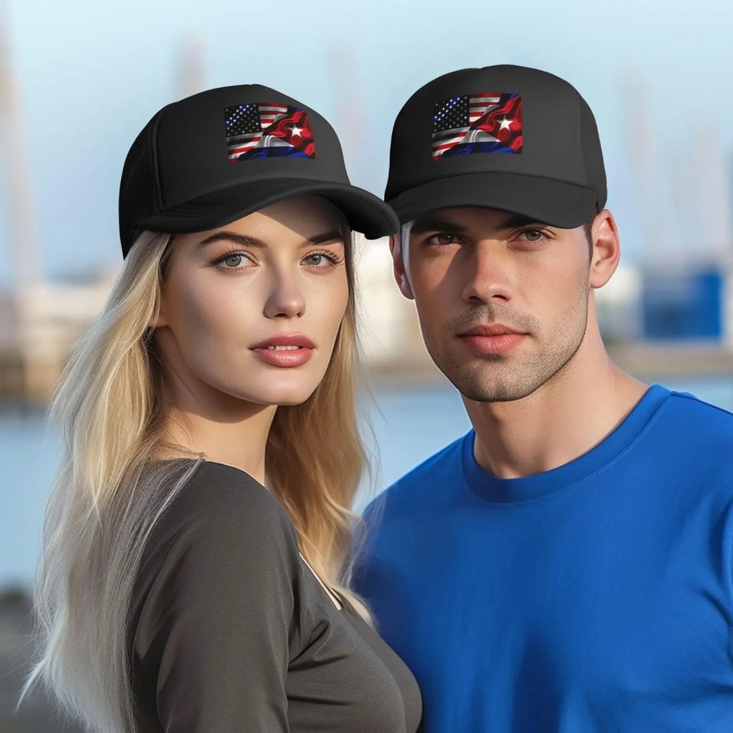 Trucker Hat for Men Women Mesh Baseball Cap Summer Golf Dad Hat Adjustable Outdoor Snapback Hat