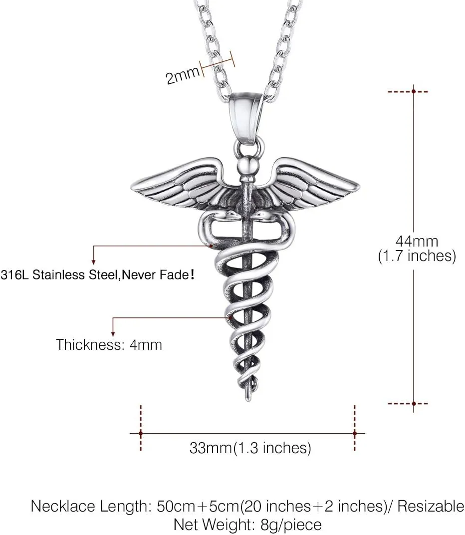 U7 Dentist/Nursing Jewelry Stainless Steel 18K Gold Plated Mini Cute Teeth Pendant Rolo Chain Dental Tooth Necklaces