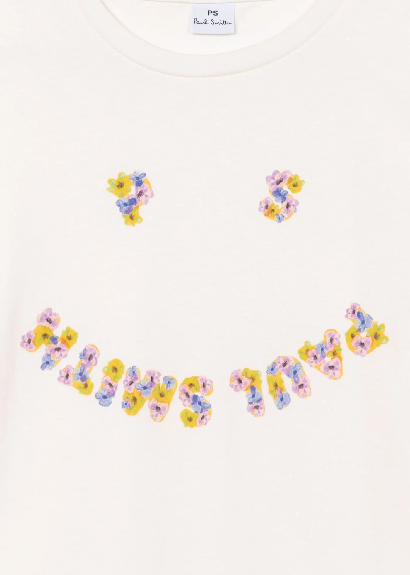 Womens Floral Happy T-Shirt