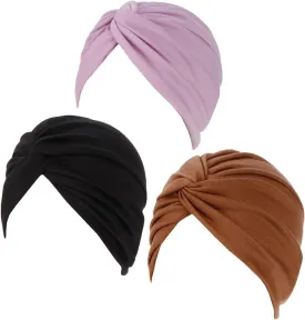 Womens Stretch Turbans Hat Headwraps Chemo Cap Cancer Head Cover Wraps