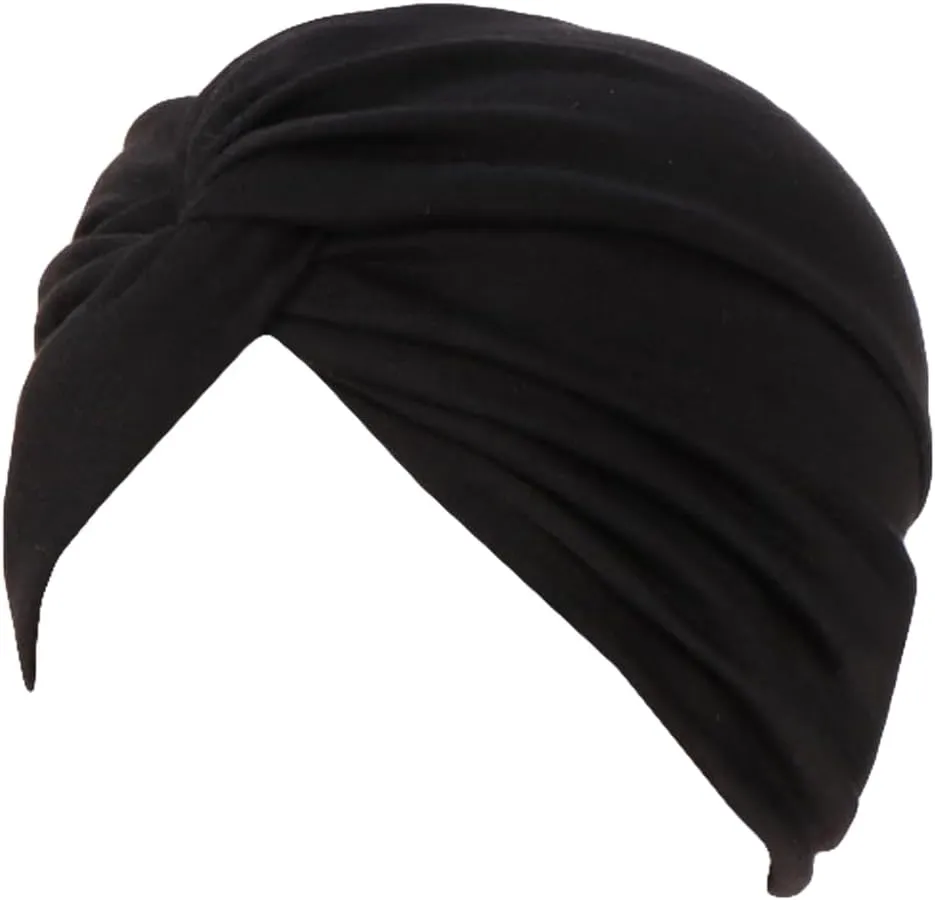 Womens Stretch Turbans Hat Headwraps Chemo Cap Cancer Head Cover Wraps