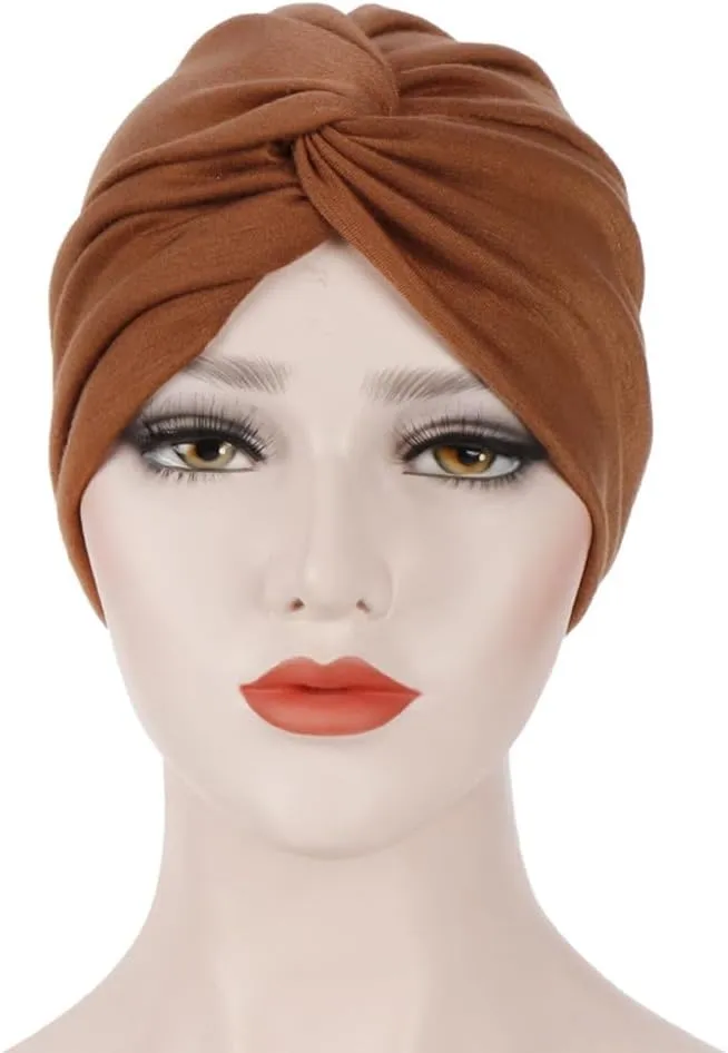Womens Stretch Turbans Hat Headwraps Chemo Cap Cancer Head Cover Wraps