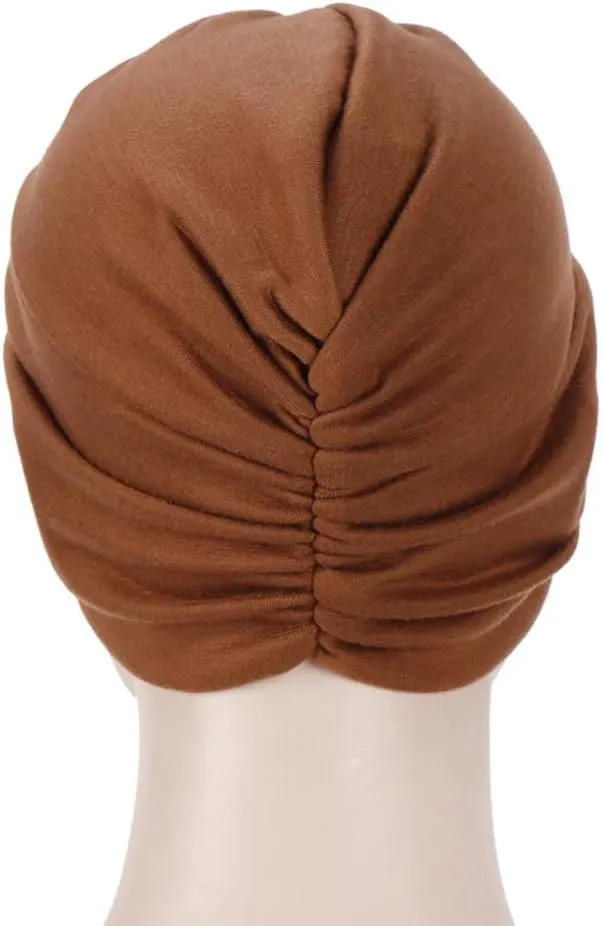 Womens Stretch Turbans Hat Headwraps Chemo Cap Cancer Head Cover Wraps