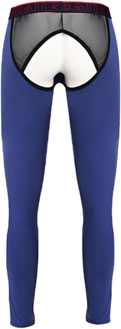 ZONBAILON Mens Thermal Underwear Front and Rear Openings Compression Pants Tights Winter Mens Base Layer Bottoms Leggings
